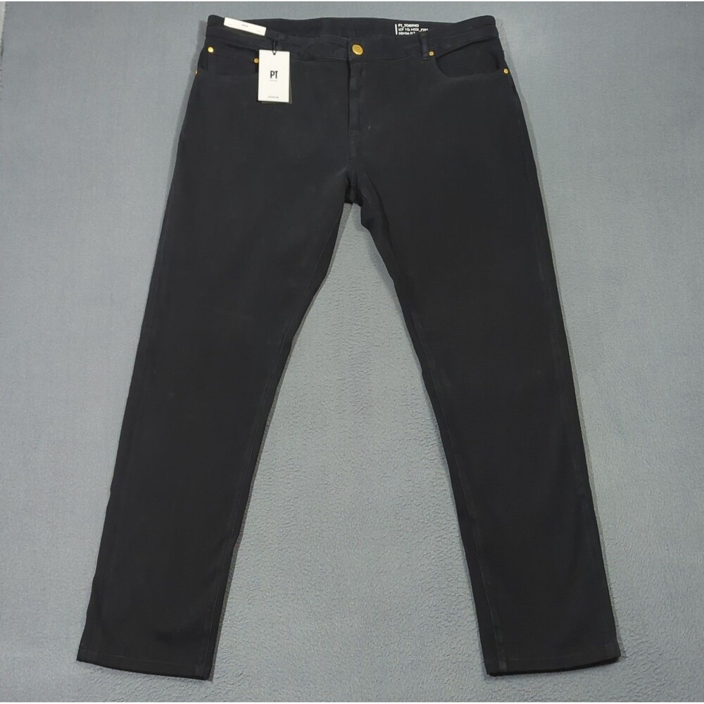 PT Torino Pants Men's 40 Black Jazz  5 Pocket Stretch Denim NWT